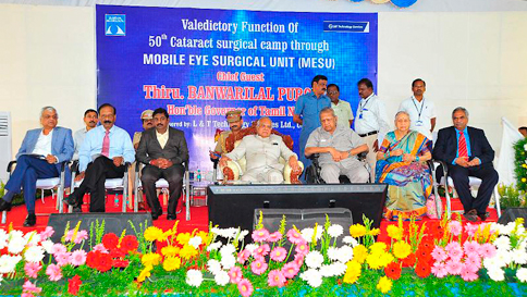 An image from Flagship of Sankara Nethralaya’s community ophthalmology receives high praise from the State’s ‘First citizen’